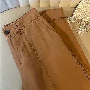 A New Day Cocoa Brown Trousers with Cuffed Hem